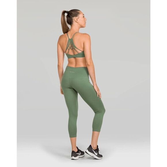 IAB MFG NWT 'Namaste' Strappy Sports Bra in 'Hunter' Green Medium - Picture 5 of 8